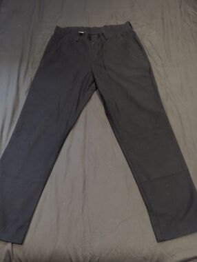 American Apparel Black Straight-Leg Chinos